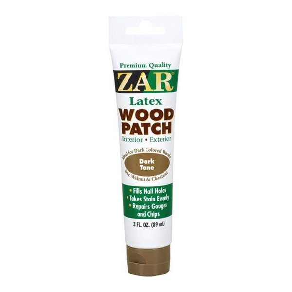 Zar Zar 1902071 Indoor & Outdoor Dark Tone Latex Wood Patch; 3 oz 1902071